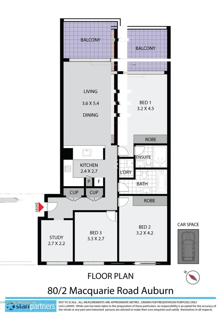 Floorplan of Homely unit listing, 80/2 Macquarie Road, Auburn NSW 2144
