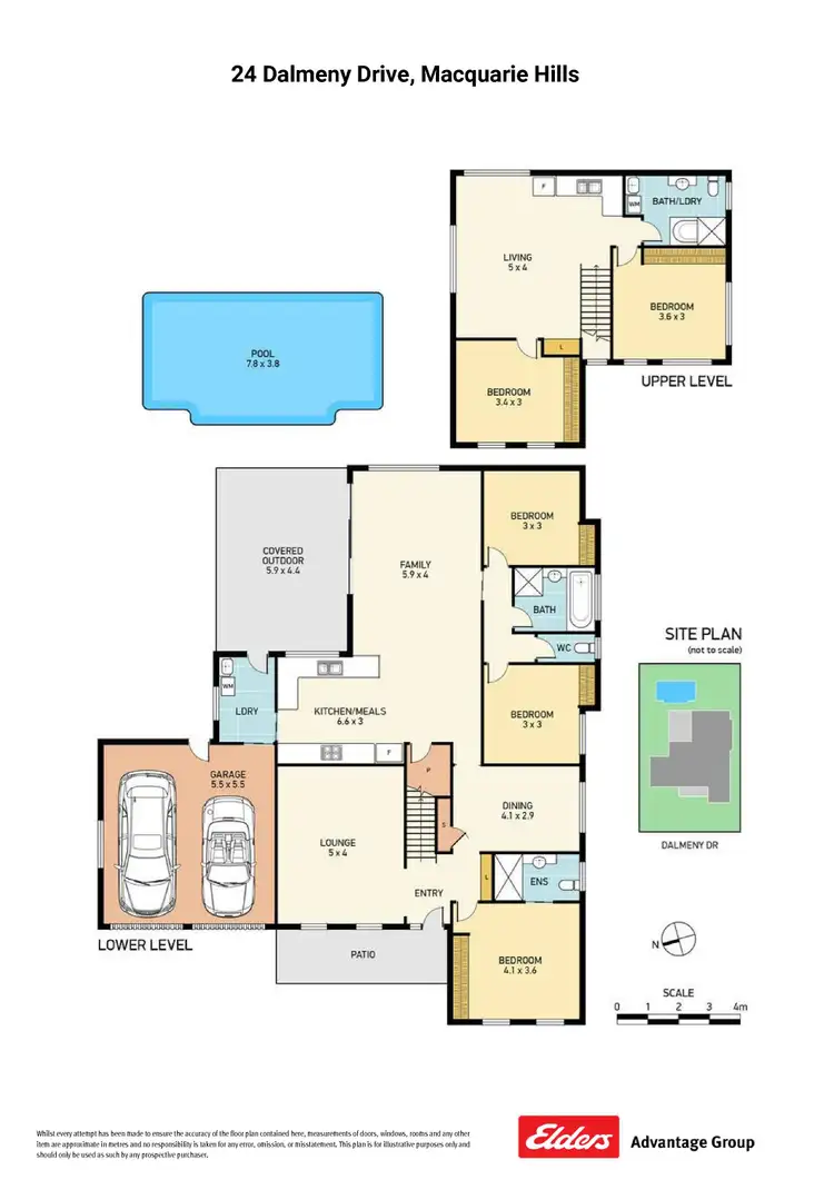 Floorplan of Homely house listing, 24 Dalmeny Drive, Macquarie Hills NSW 2285