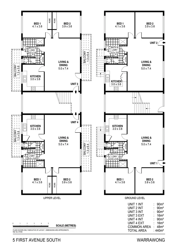 Floorplan of Homely block of units listing, 5 First Avenue South, Warrawong NSW 2502