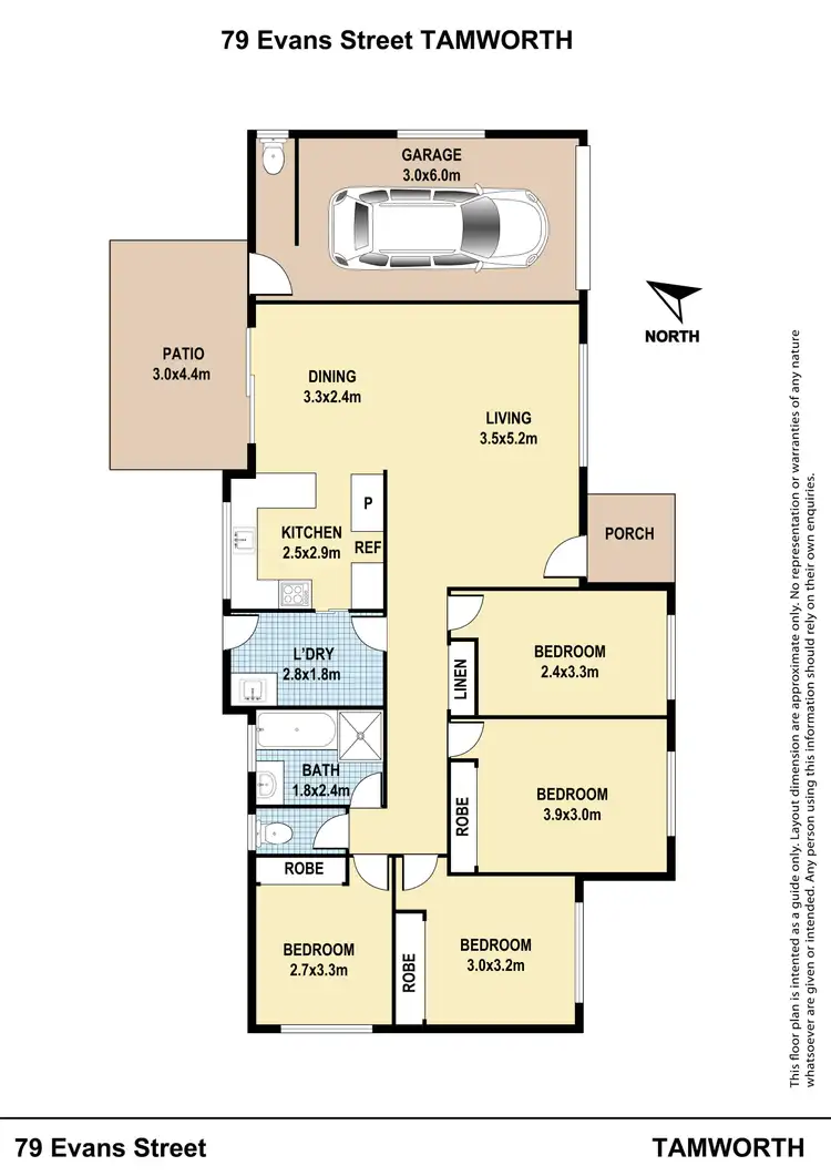 Floorplan of Homely house listing, 79 Evans Street, Tamworth NSW 2340