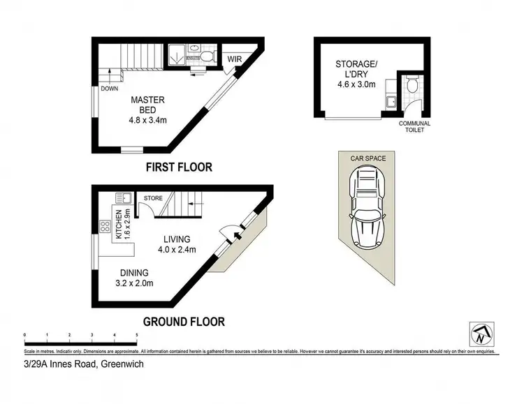 Floorplan of Homely apartment listing, 3/29A Innes Road, Greenwich NSW 2065