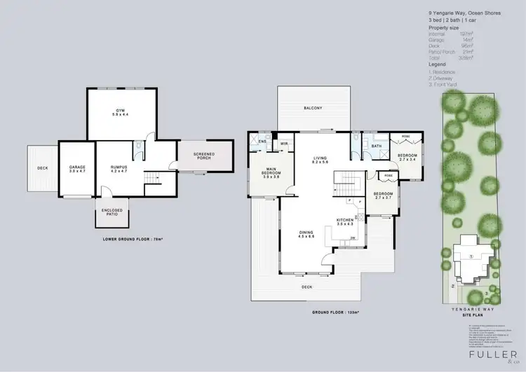 Floorplan of Homely house listing, 9 Yengarie Way, Ocean Shores NSW 2483