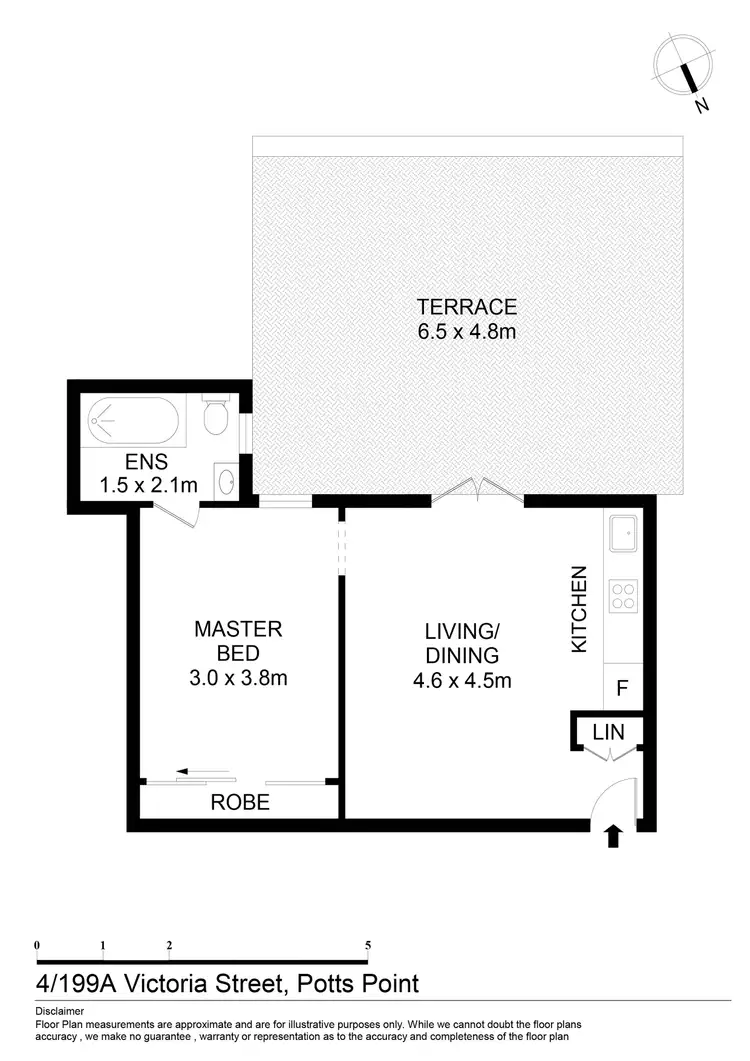 Floorplan of Homely unit listing, 4/199a Victoria Street, Potts Point NSW 2011