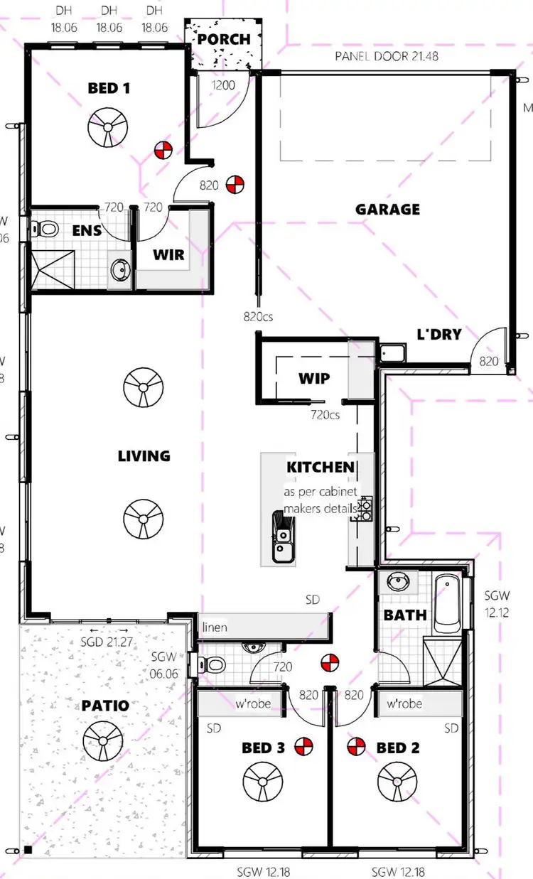 Floorplan of Homely unit listing, 1/12 Golden Circuit, Hidden Valley QLD 4703