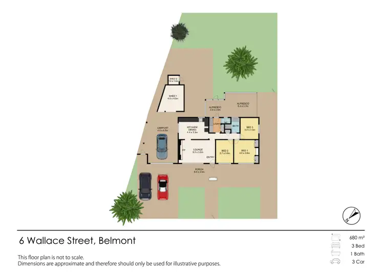 Floorplan of Homely house listing, 6 Wallace Street, Belmont WA 6104