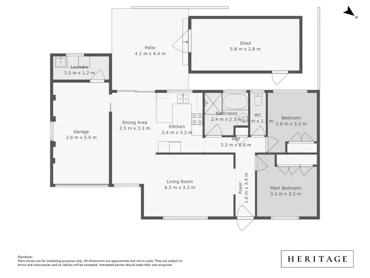 Floorplan of Homely unit listing, 2/295 Main Road, Toukley NSW 2263