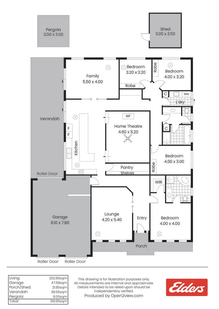 Floorplan of Homely house listing, 12 Trezise Way, Clare SA 5453