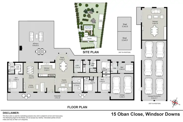Floorplan of Homely rural property listing, 15 Oban Close, Windsor Downs NSW 2756