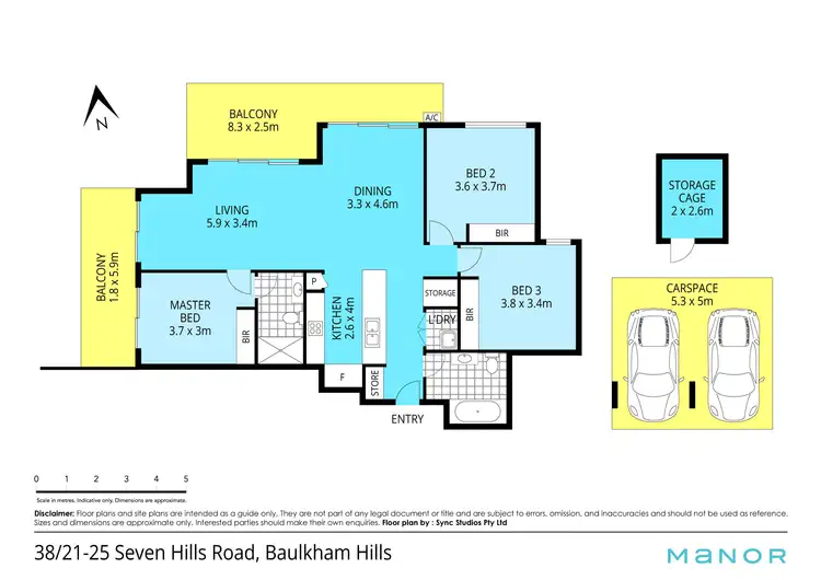 Floorplan of Homely apartment listing, 38/21-25 Seven Hills Road, Baulkham Hills NSW 2153