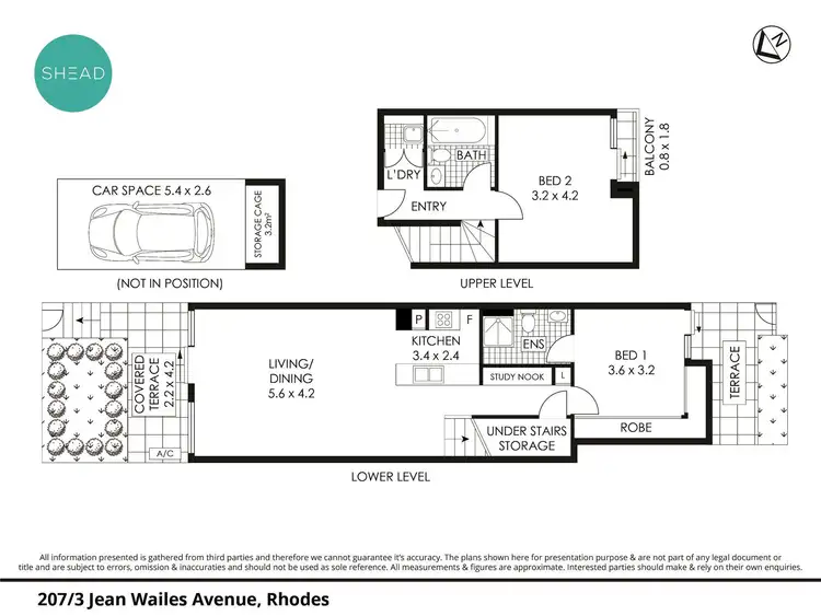 Floorplan of Homely apartment listing, 207/3 Jean Wailes Avenue, Rhodes NSW 2138