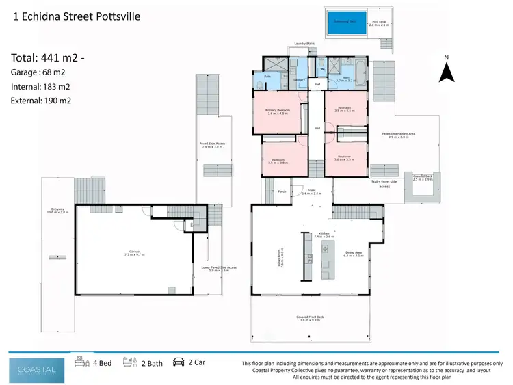 Floorplan of Homely house listing, 1 Echidna Street, Pottsville NSW 2489