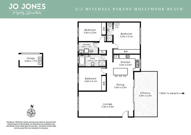 Floorplan of Homely apartment listing, 2/5 Mitchell Parade, Mollymook Beach NSW 2539