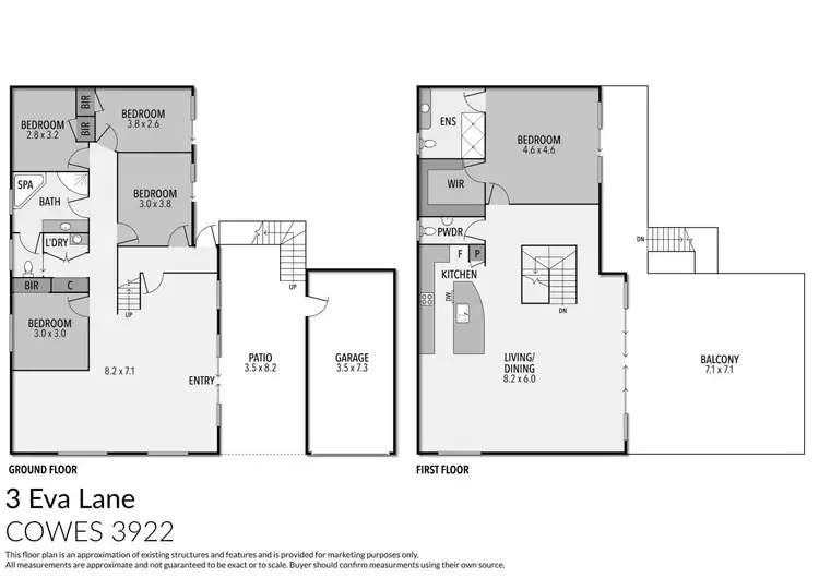 Floorplan of Homely house listing, 3 Eva Lane, Cowes VIC 3922