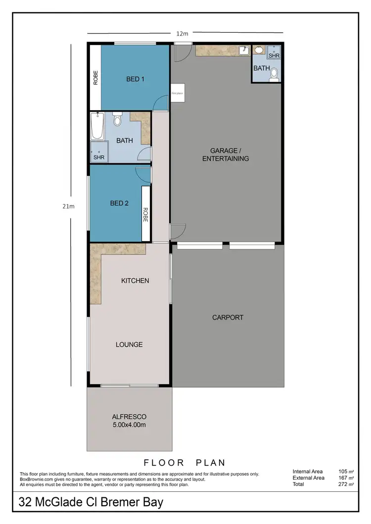 Floorplan of Homely land listing, 32 McGlade Close, Bremer Bay WA 6338