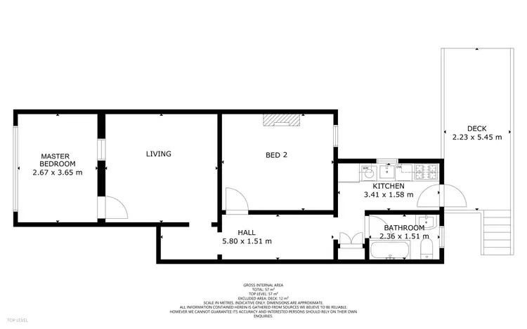 Floorplan of Homely unit listing, 11/126 Brougham Street, Potts Point NSW 2011