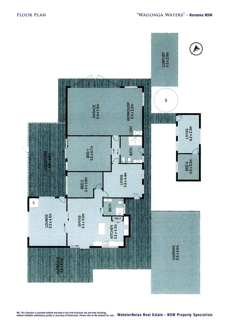 Floorplan of Homely rural property listing, 950 Wagonga Scenic Drive, Narooma NSW 2546