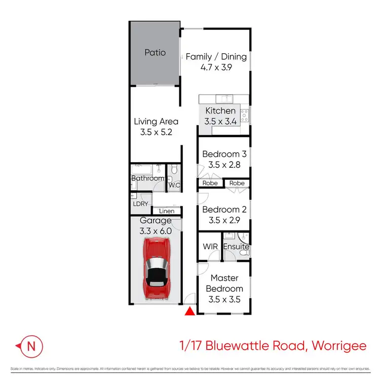 Floorplan of Homely house listing, 1/17 Bluewattle Road, Worrigee NSW 2540