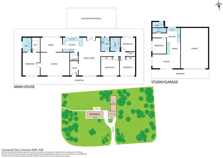 Floorplan of Homely house listing, 1 Gunsynd Close, Tuncurry NSW 2428