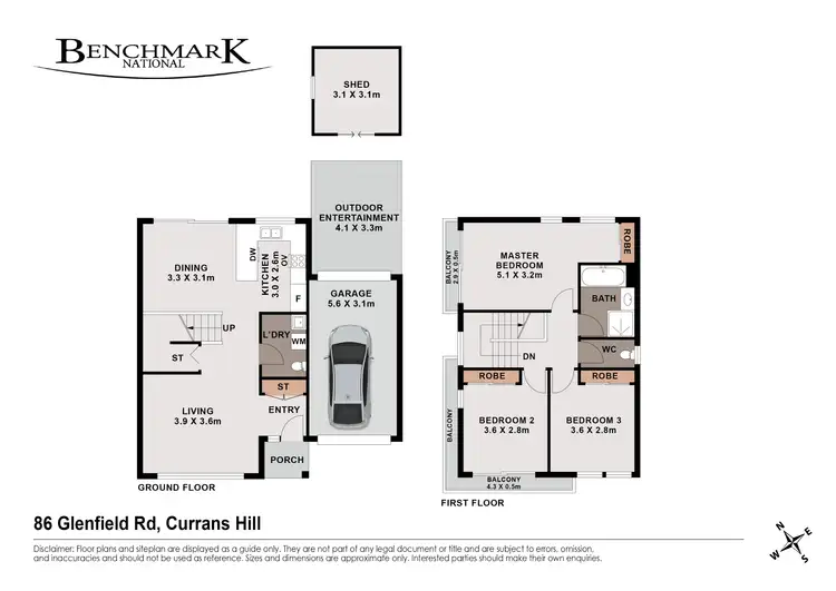 Floorplan of Homely house listing, 86 Glenfield Drive, Currans Hill NSW 2567