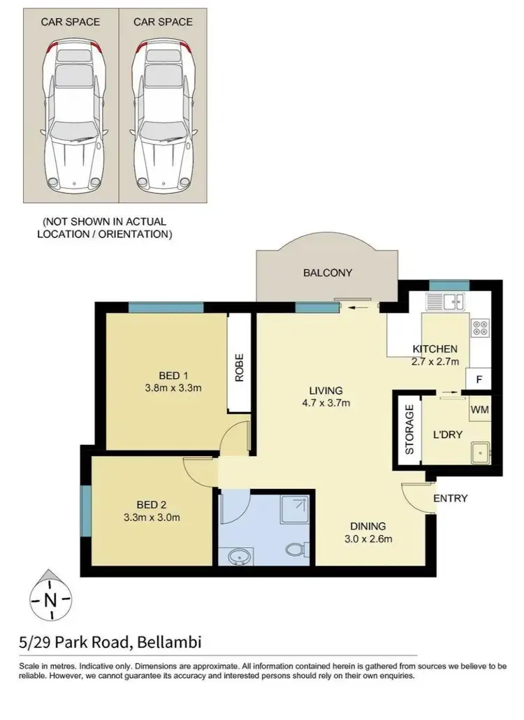 Floorplan of Homely apartment listing, 5/29 Park Road, Bellambi NSW 2518