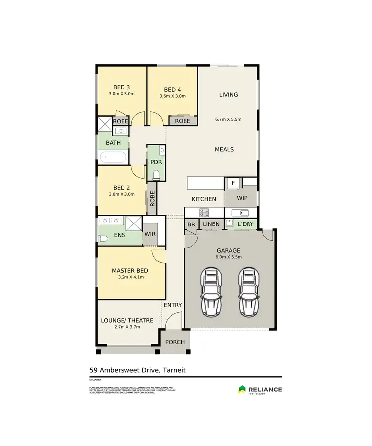 Floorplan of Homely house listing, 059 Ambersweet Drive, Tarneit VIC 3029