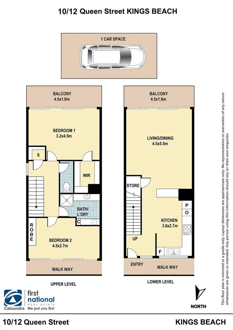 Floorplan of Homely unit listing, 10/12 Queen Street, Kings Beach QLD 4551