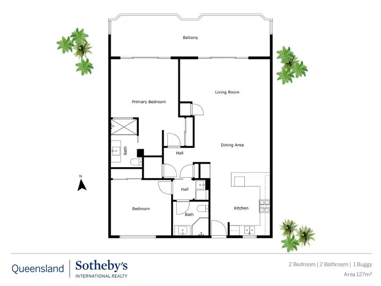 Floorplan of Homely apartment listing, 203/20 Resort Drive, Hamilton Island QLD 4803