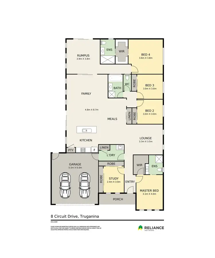 Floorplan of Homely house listing, 8 Circuit Drive, Truganina VIC 3029