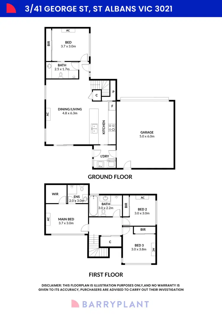 Floorplan of Homely unit listing, 3/41 George Street, St Albans VIC 3021