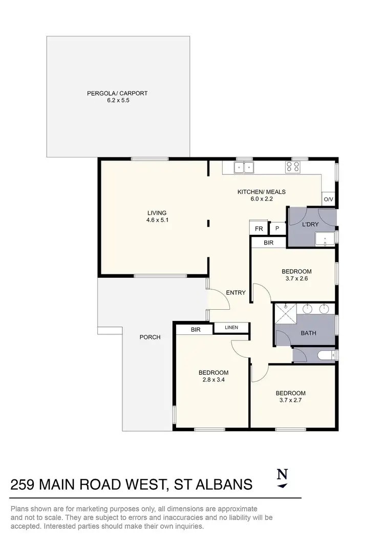 Floorplan of Homely house listing, 259 Main Road West, St Albans VIC 3021