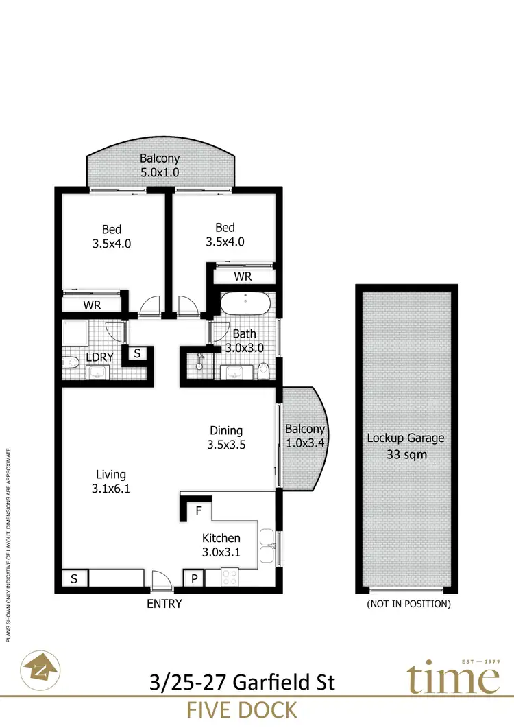 Floorplan of Homely apartment listing, 3/25-27 Garfield Street, Five Dock NSW 2046