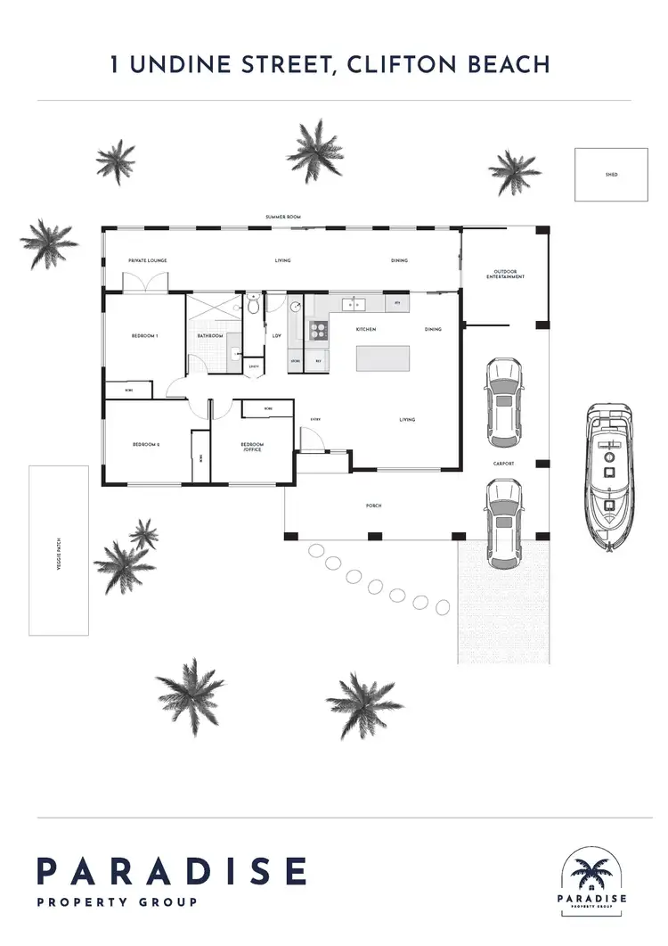 Floorplan of Homely house listing, 1 Undine Street, Clifton Beach QLD 4879