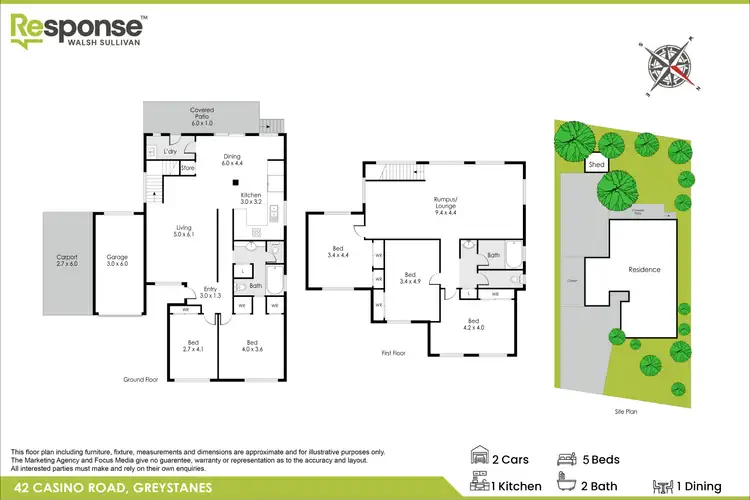 Floorplan of Homely house listing, 42 Casino Road, Greystanes NSW 2145