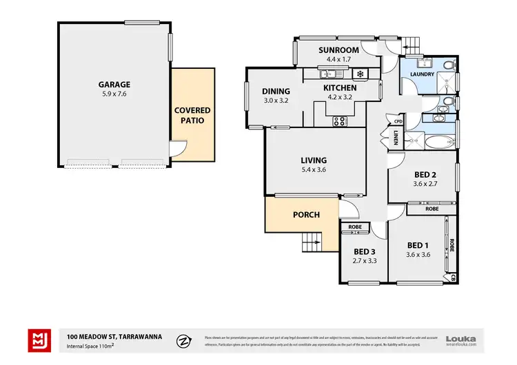 Floorplan of Homely house listing, 100 Meadow Street, Tarrawanna NSW 2518