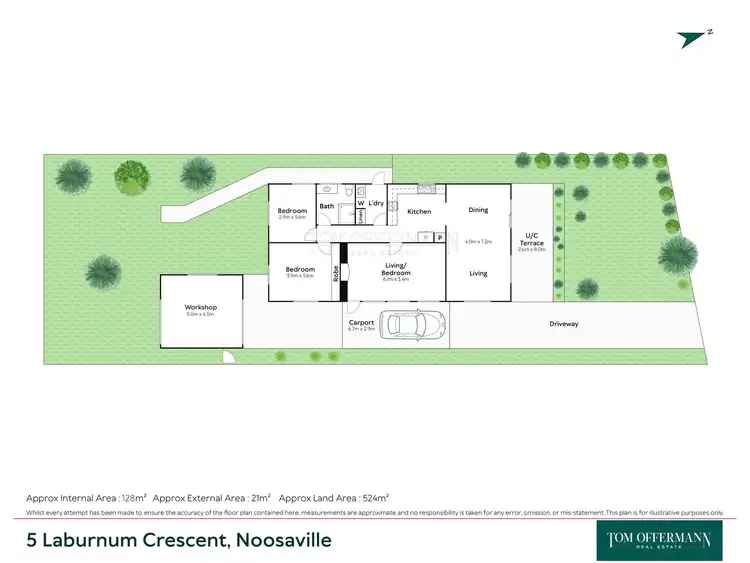 Floorplan of Homely house listing, 5 Laburnum Crescent, Noosaville QLD 4566