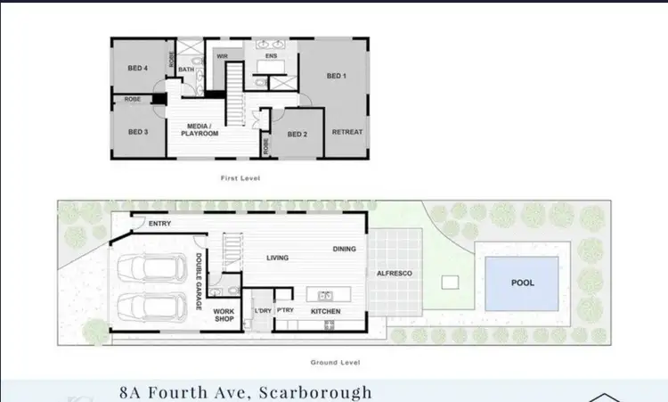 Floorplan of Homely house listing, 8a Fourth Avenue, Scarborough QLD 4020