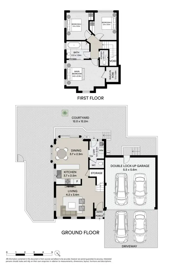 Floorplan of Homely townhouse listing, 1/2 Taronga Street, Hurstville NSW 2220