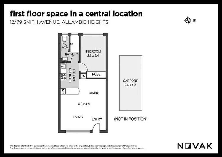 Floorplan of Homely apartment listing, 12/79 Smith Avenue, Allambie Heights NSW 2100