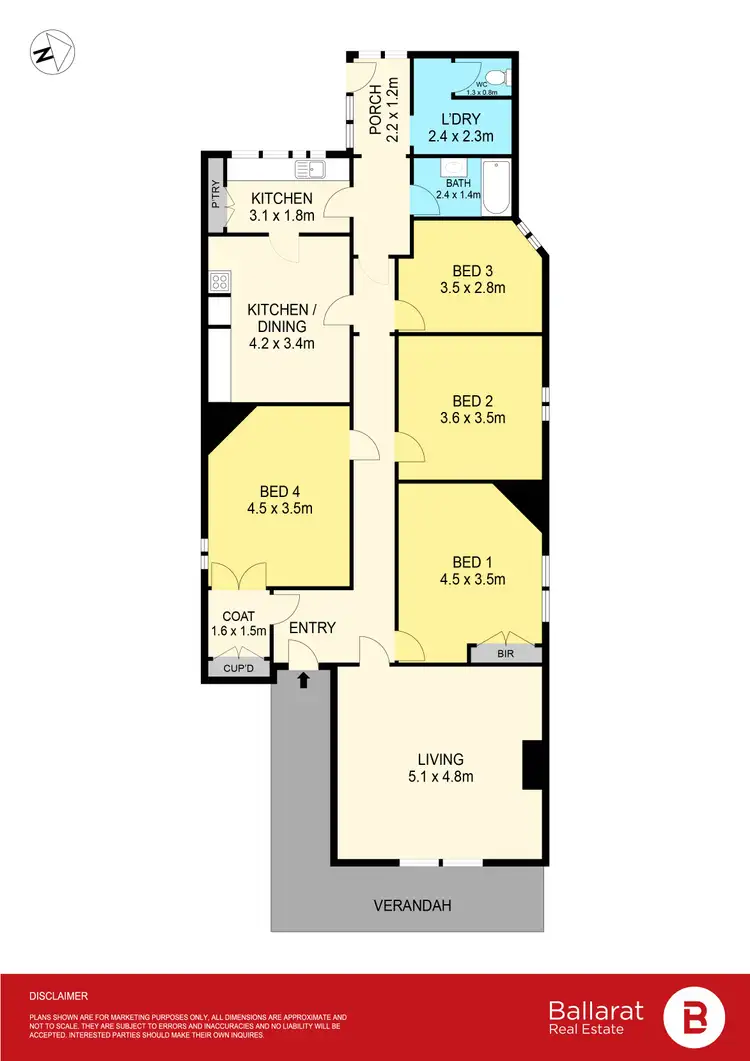 Floorplan of Homely house listing, 24 Lyons Street South, Ballarat Central VIC 3350