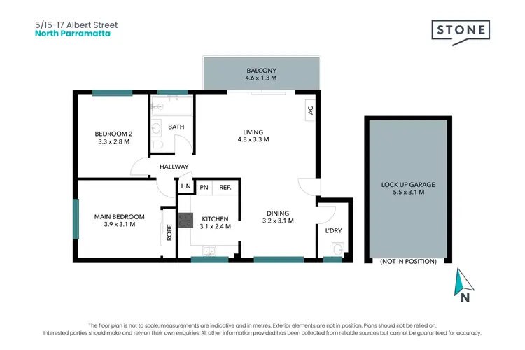 Floorplan of Homely unit listing, 5/17 Albert Street, North Parramatta NSW 2151