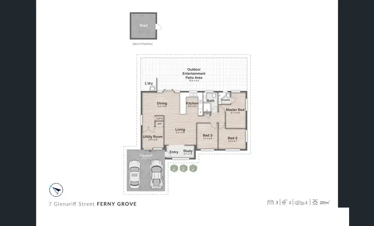 Floorplan of Homely house listing, 7 Glenariff St, Ferny Grove QLD 4055