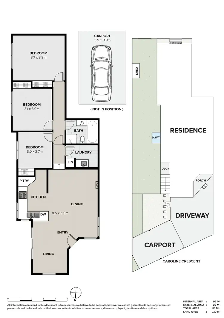 Floorplan of Homely unit listing, 2/62 Caroline Crescent, Blackburn North VIC 3130