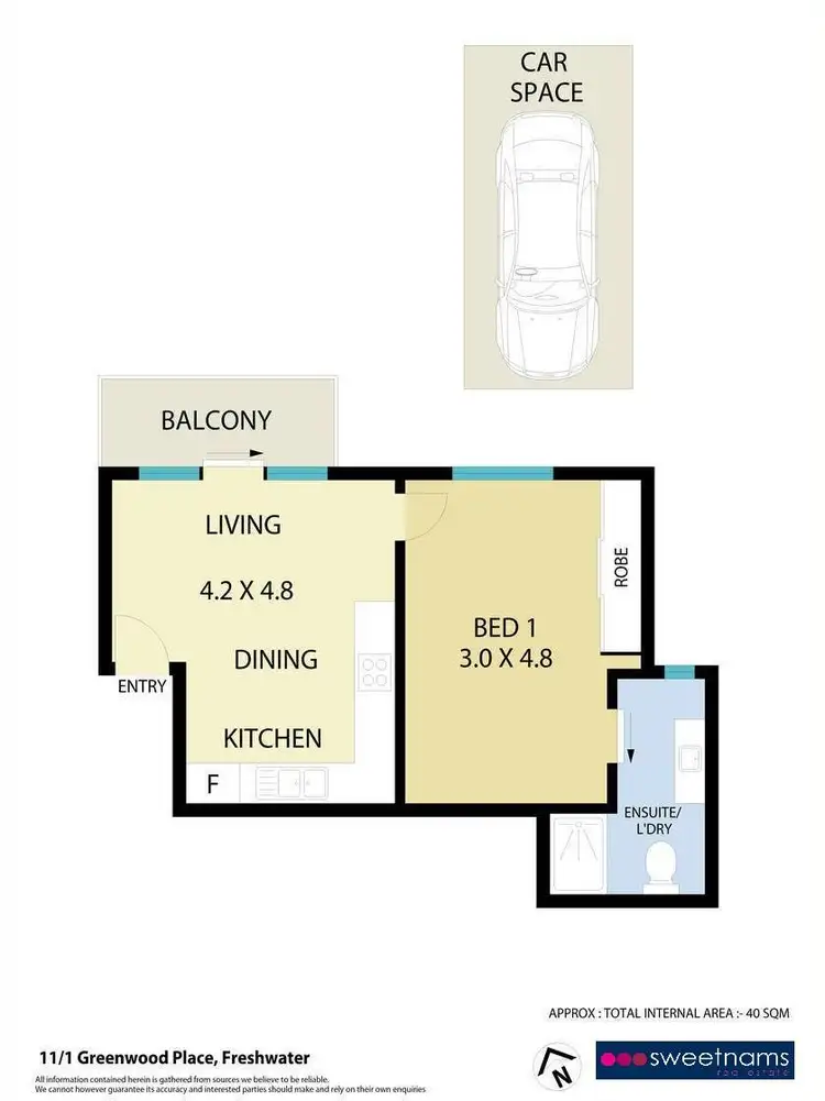 Floorplan of Homely apartment listing, 11/1 Greenwood Place, Freshwater NSW 2096