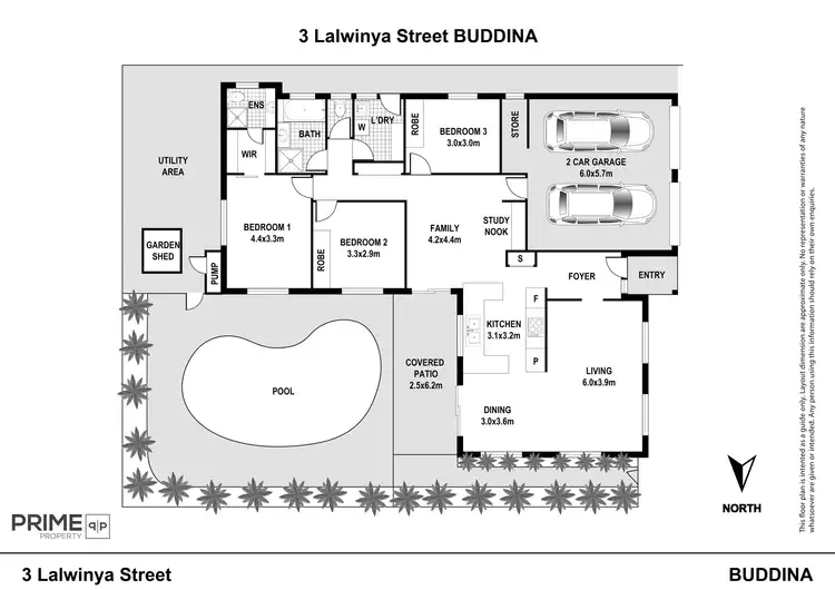 Floorplan of Homely house listing, 3 Lalwinya Street, Buddina QLD 4575