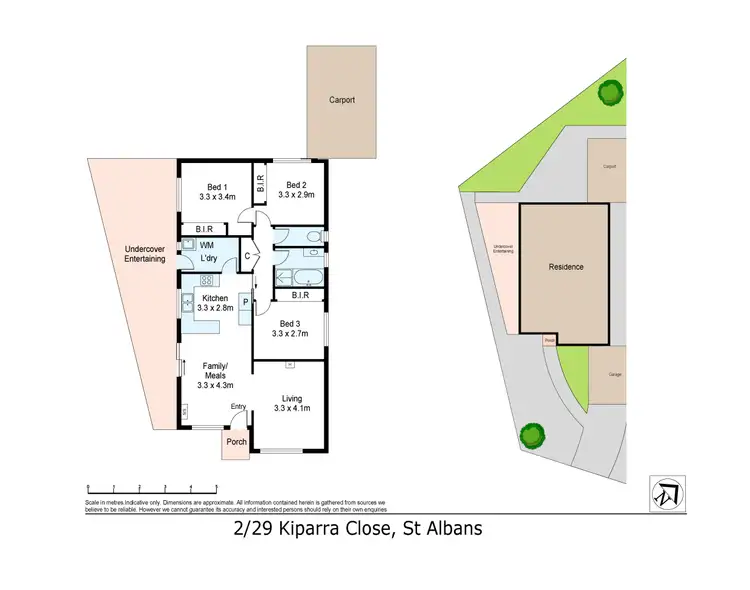 Floorplan of Homely house listing, 2/29 Kiparra Close, St Albans VIC 3021