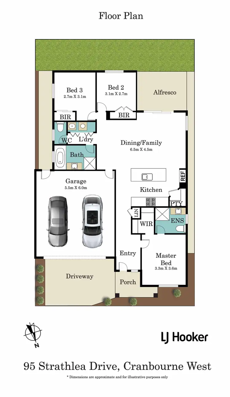 Floorplan of Homely house listing, 95 Strathlea Drive, Cranbourne West VIC 3977