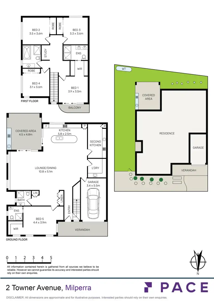 Floorplan of Homely semi-detached listing, 2 Towner Avenue, Milperra NSW 2214