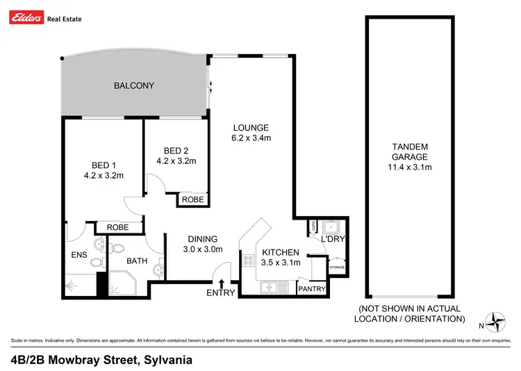 Floorplan of Homely apartment listing, 4B/2B Mowbray Street, Sylvania NSW 2224