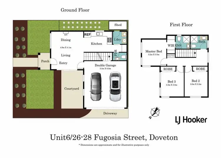 Floorplan of Homely townhouse listing, 2/26 Fugosia Street, Doveton VIC 3177