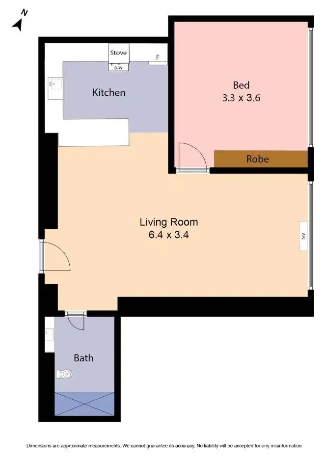 Floorplan of Homely apartment listing, 104/182 Collins Street, Melbourne VIC 3000